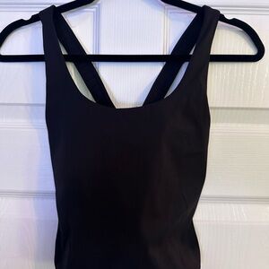 Amazon Black Women's Tank Top with Cross Back Straps